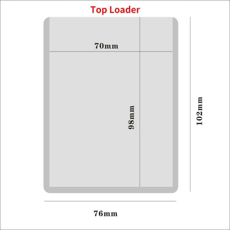 35PT Transparent Toploader HD Film PVC Card Holder NBA Star Card Holder Magic Game King Protective Case Hard id card holder coin holder plastic coin holder baseball card sleeves