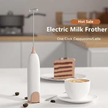1 pz montalatte elettrico cucina bevanda schiuma Mixer agitatore caffè Cappuccino crema frusta miscela schiumosa frullino per le uova 1