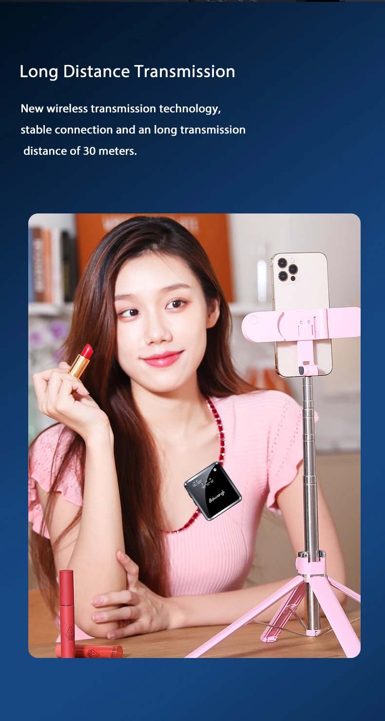 Baiwangli SX39 Dual Wireless Microphone description image 6