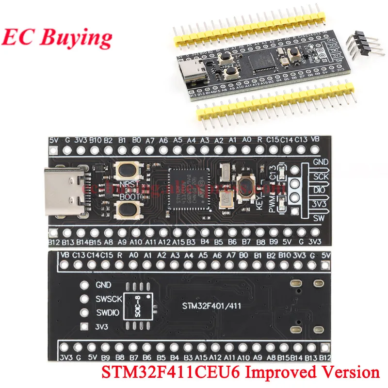 5 Stück/1 Stück STM32F401 STM32F411 Entwicklungsboard STM32F401CCU6/CDU6 STM32F411CEU6 Lernmodul 84 MHz 64 KB RAM 256 KB ST-LINK V2 – Detail 18