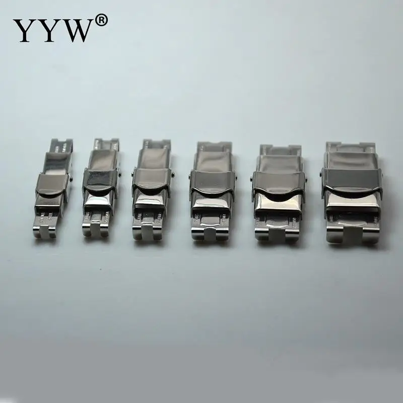 10pcs Stainless Steel Magnetic Clasps Watch Band Hole 16x3mm For Leather Cord Bracelet Magnet Buckle Diy Jewelry Making Clasp