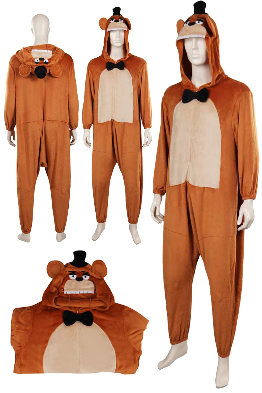 

Комбинезон с забавным медведем для косплея фэнтезийная игра ужасов Маскировка FNAF цельный Пижамный костюм для женщин и мужчин Костюмы для ролевых игр на Хэллоуин