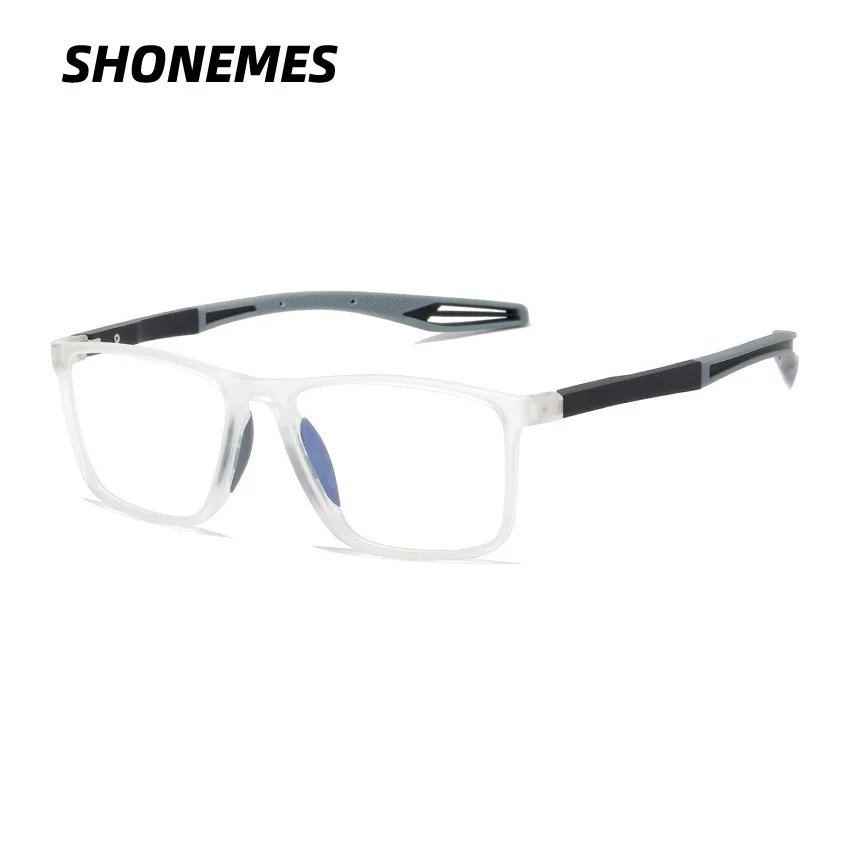 

SHONEMES Sports Myopia Glasses TR90 Frame Anti Blue Light Eyewear Shortsighted Eyeglasses Diopters -0.5 1 2 3.5 4 for Men Women