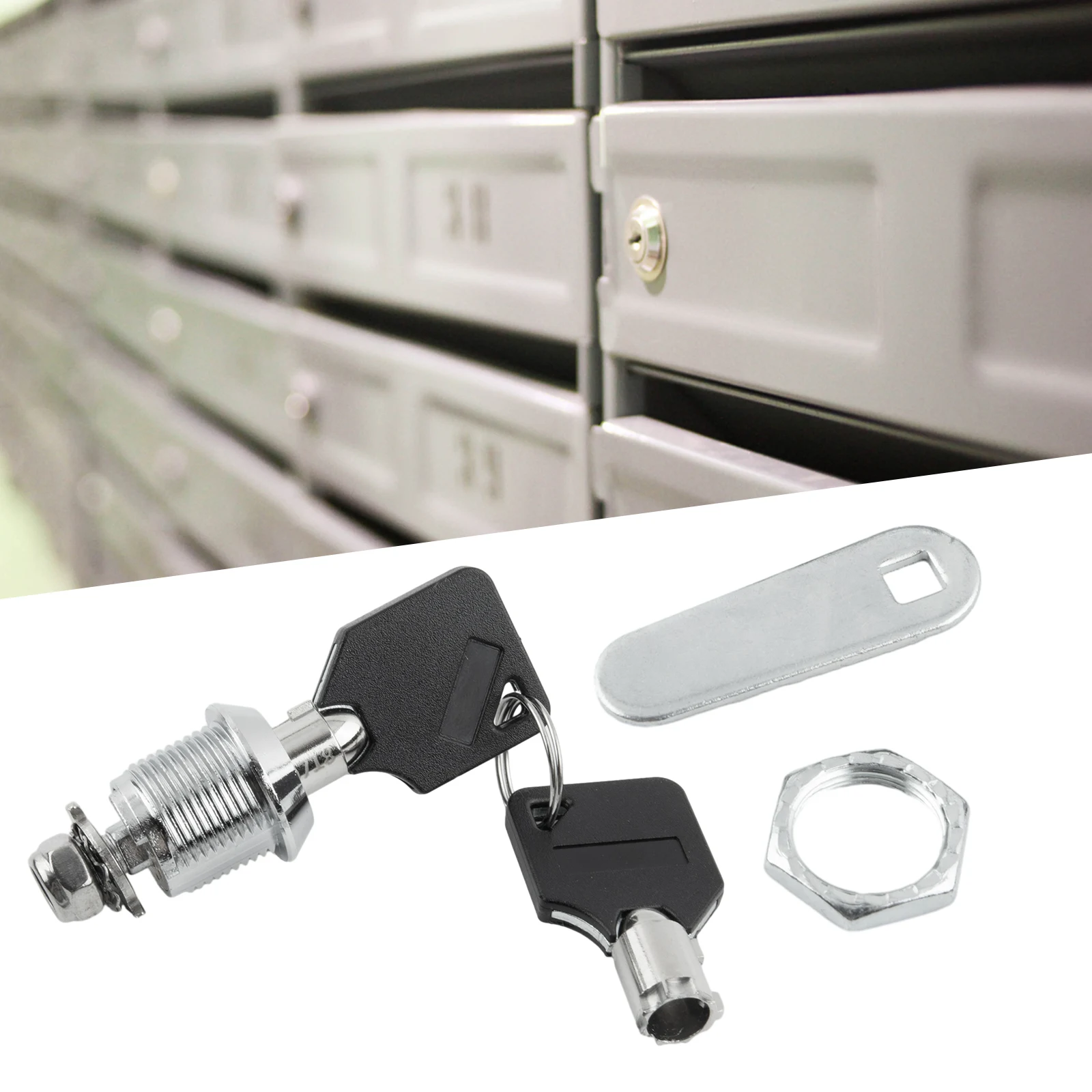 

16/20/25/30mm Cam Lock Security Lock Door Mail Box Furniture Locker Drawer Cabinet Locks With 2 Keys Furniture Hardware