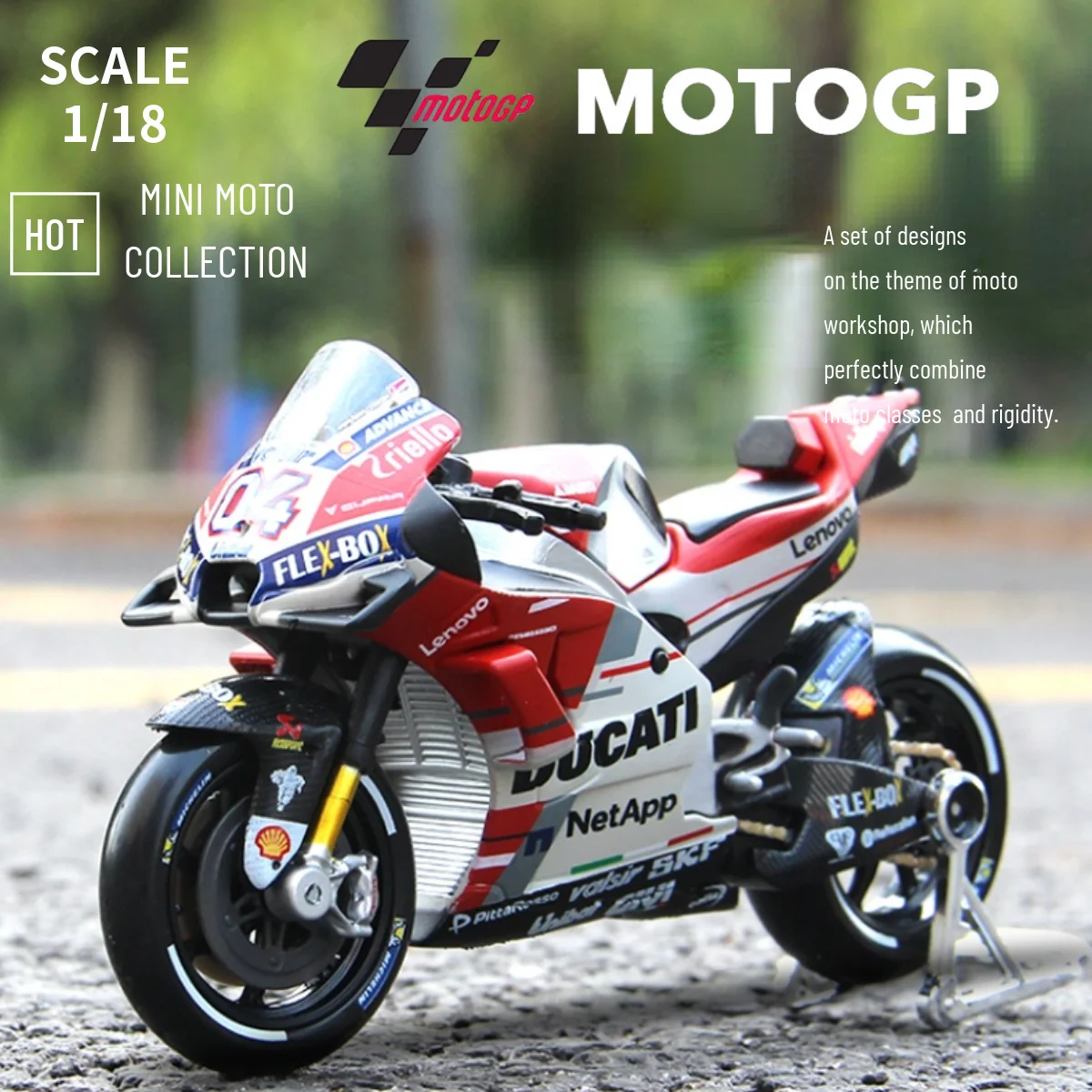 Maisto 118 MotoGP 18 DUCATI Motogp Motorcycle Model Souvenir Toy