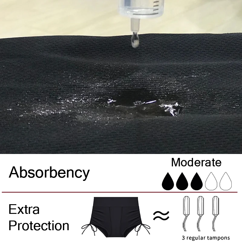 Women Menstrual Period Swimwear Bikini Bottoms Ladies Beach Pants Summer Sexy High Waisted Women's Swimming Panties