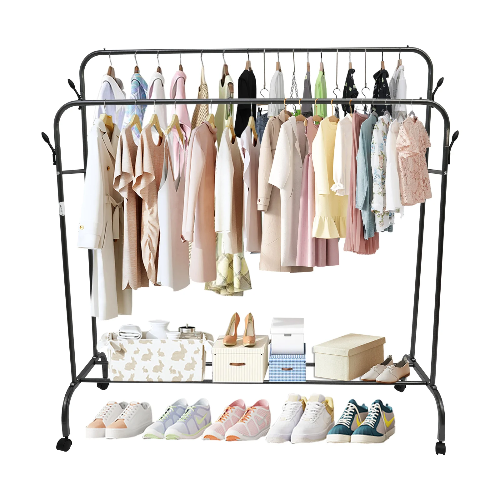 Double-Bar Clothes Rack 1
