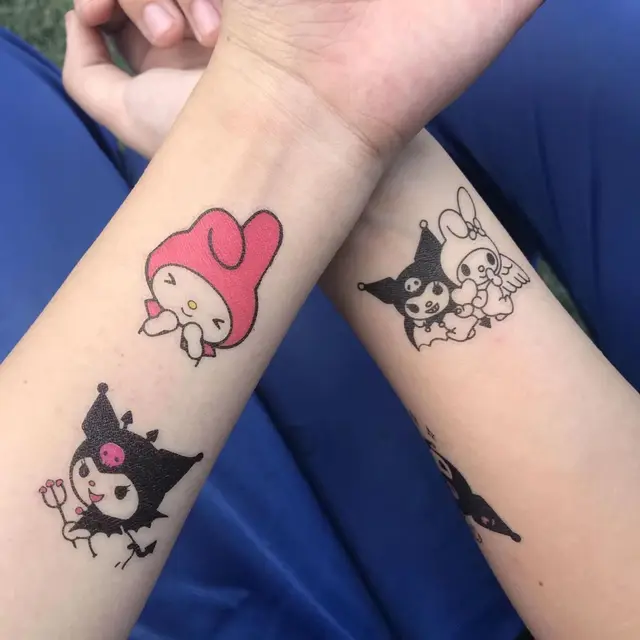 Tattoo Cute on Instagram Kuromi and My Melody gap fillers   sanrio sanriotattoo sanriocore kuromi kuromitattoo mymelody mymelo  mymelodytattoo