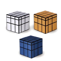 1PCs 3x3x3 Magic Mirror Cubes Cast Coated Puzzle Professional Speed Gold Silver Magic Cube Magic Education Decompression Fun Toy 2