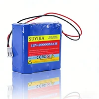 Batterie au lithium 18650 pour bateau à appât GPS D50B, 12V 20000mAh, adaptée aux interphones d'ascenseur, aux sonnettes vidéo, aux lampes de secours 4