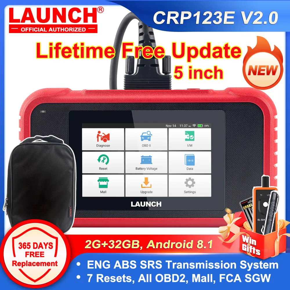 LAUNCH CRP123E CRP123I V2.0 ENG ABS SRS トランスミッションシステム