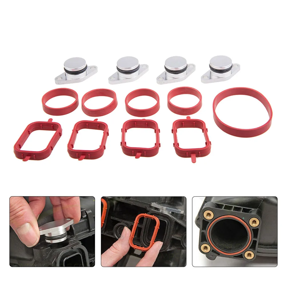 Swirl Flaps Repair Kit 4*22mm / 4* 33mm Swirl Blanks Flaps Repair Delete Kit for BMW E87 E46 E90/91/92 E39 E60/61 E38 E65 E83 E53 E70 M47 M57 ect.