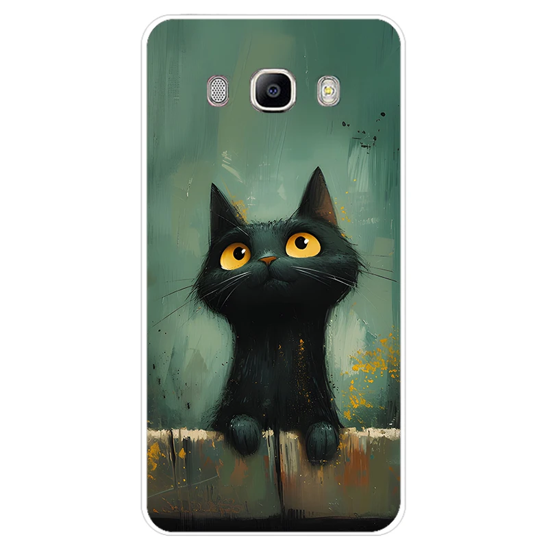 FOR Samsung Galaxy J7 2016 phone back Case J710 J710F Cover FOR Samsung J7 2016 Cases shell silicon back cover flower fruit rose - Image 6