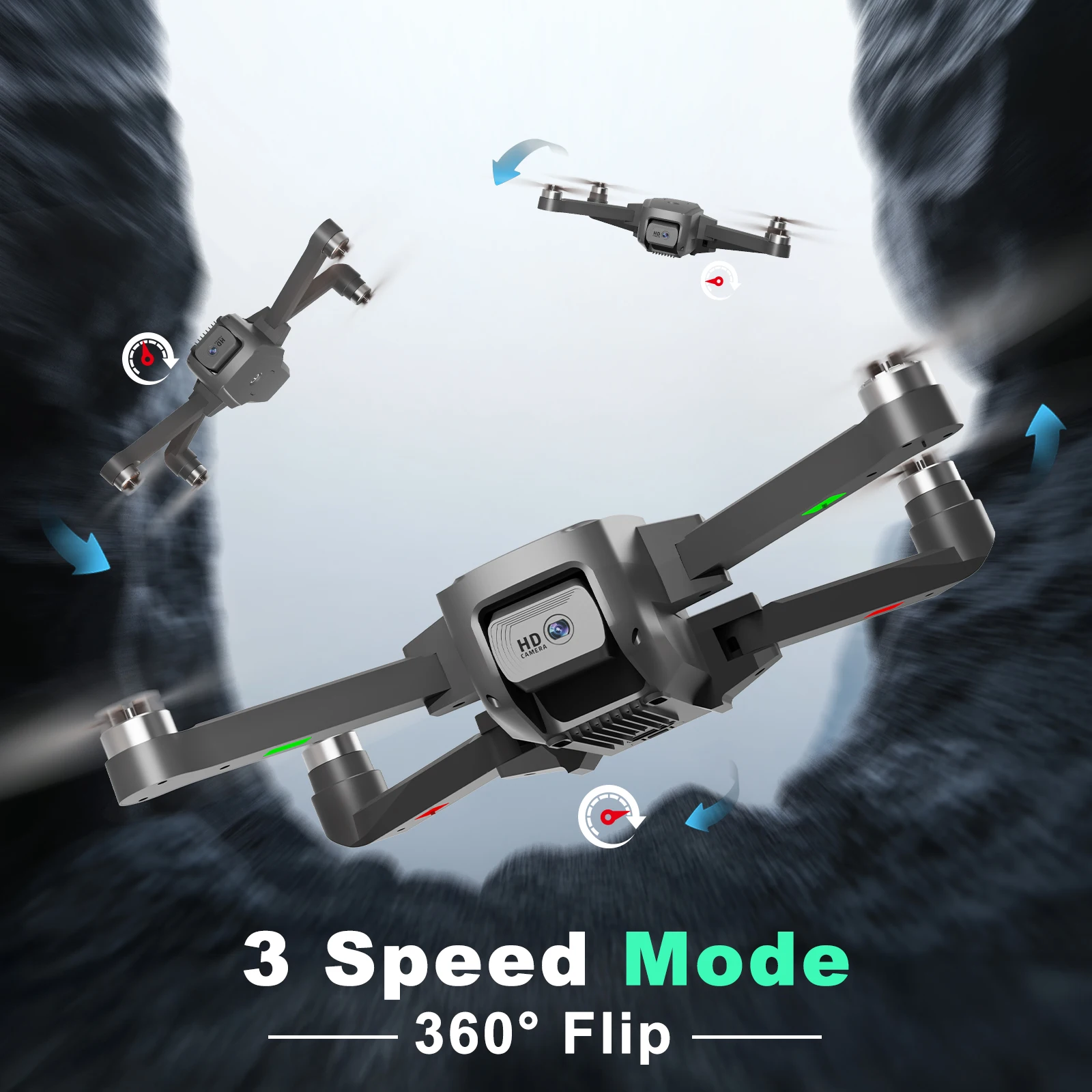 IDEA16 Drone 4K Dual Camera – 5G WiFi, Brushless Motor, 2 Batteries - GloreeWorld - Image 4