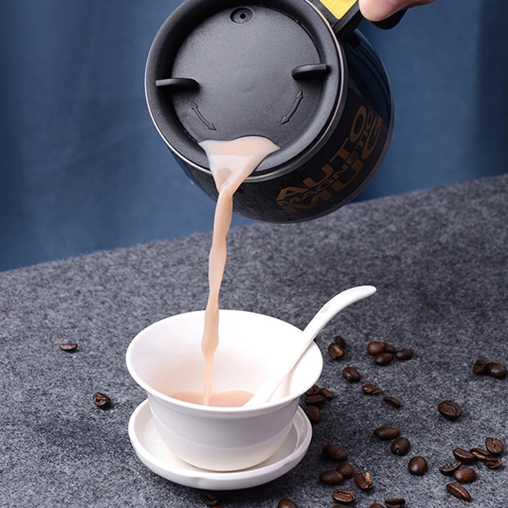 1pc 304 Stainless Steel Electric Automatic Stirring Coffee Cup