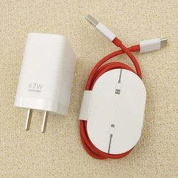 OnePlus 67W Original SuperVOOC Fast Charger with USB Type - C Cable - US Add Cable