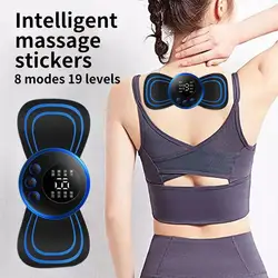 Electric Massager Whole Body Cervical Spine Neck Muscle Stretcher Portable Massage Patch Pulse Muscle Stimulator Relief Pain