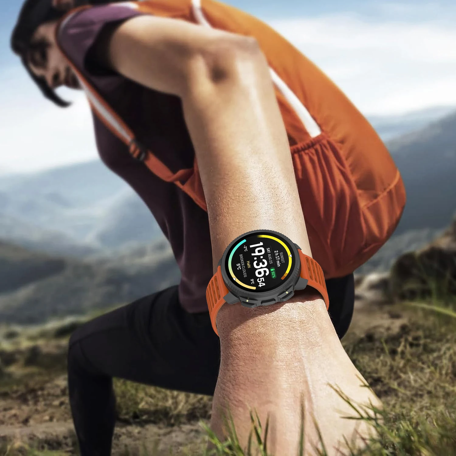 Silicone Replacement Watch Strap - 22mm Sport Band Accessory