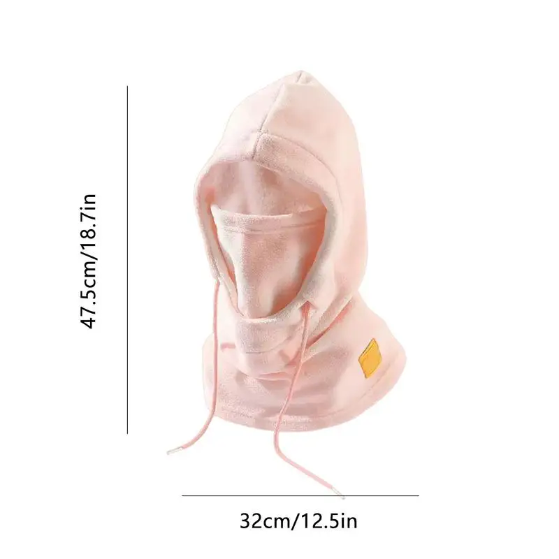 Winter Facial Cover Ski Facial Cover Hood Windproof Warm Polar Fleece Headwear Cold Weather Gear For Snowboarding Mountain