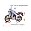 Bburago 1:18 Honda Africa Twin Adventure Static Die Cast Vehicles Collectible Hobbies Motorcycle Model Toys 4