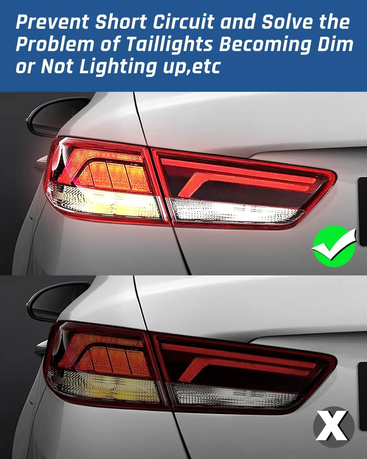 92451-4C500 후면 테일 라이트 전구 소켓 및 와이어 하네스는 Kia Optima 2014 2015에 적합합니다. 924514C500을 대체합니다.