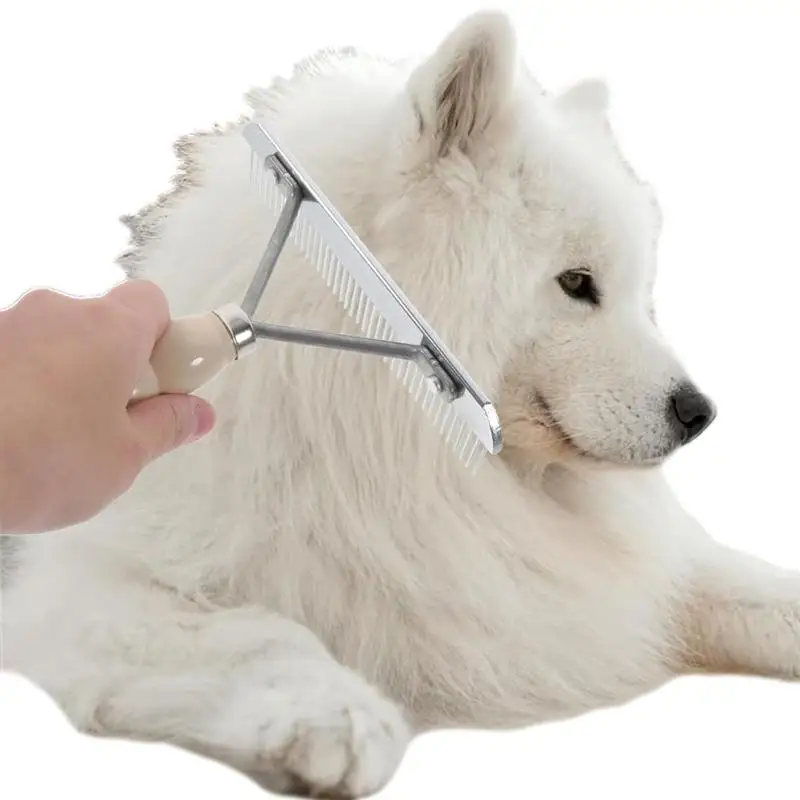 

Pet Hair Comb Round Head Teeth Rustproof Dog Comb Effective Multifunctional Pet Grooming Brush With Storage Case pet supplies