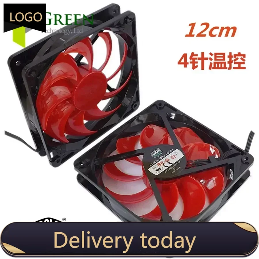 Cooler Master 12025 120MM 12cm 120*120*25MM Computer case CPU Cooling fan 12V  0.32A  fan with PWM 4pin cooler master masterbox mb400l without odd mcb b400l kgnn s00