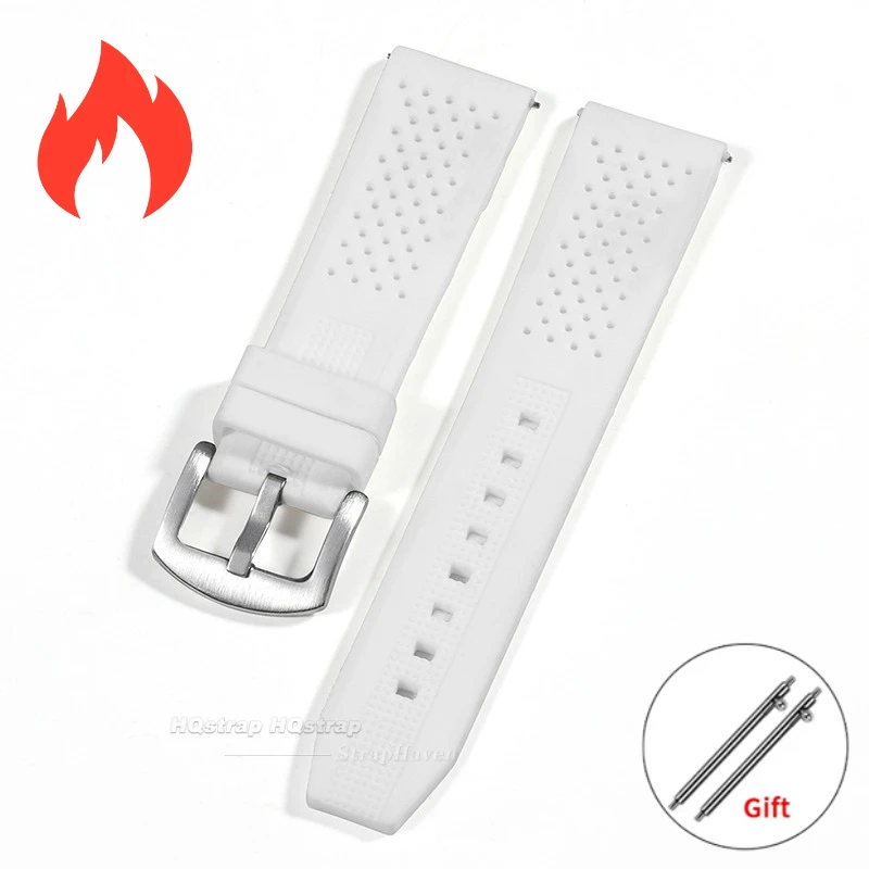 Breathable Silicone Quick Release Watch Strap - Soft Rubber Wristband Accessories