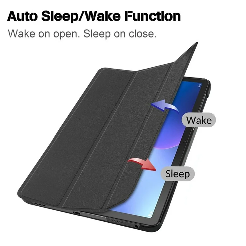 For Lenovo Xiaoxin Pad 2022 10.6" Tab M10 Plus 3rd Gen Case TB128FU TB125FU Funda Tablet Tri-Fold Magnetic Stand Cover+Film+Pen — view 3