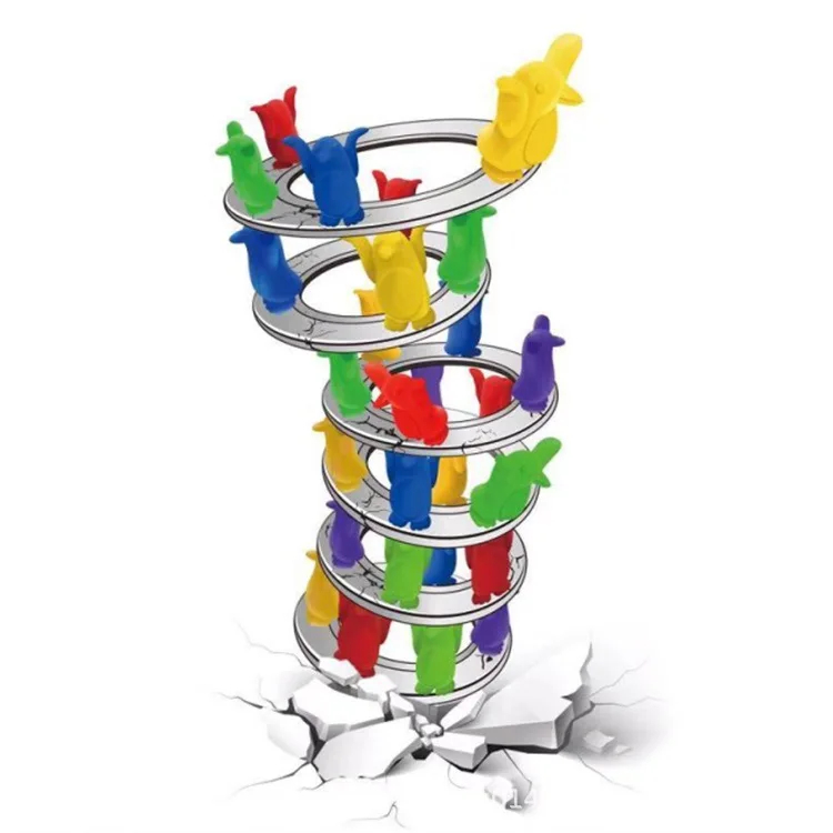 

Montessori Toy Balance Penguin Tower Collapse Challenge Tower Parent-child Interactive Tabletop Game Children's Educational Toys