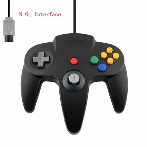 Port Wired Gamepad For Nintendo 64 Host N64 Controller Gamepad Joystick For Classic 64 Console Games For Mac Computer PC