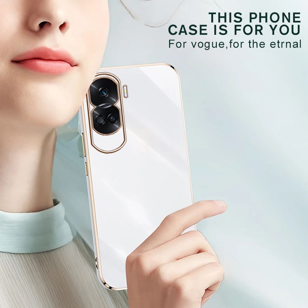 Silicone Phone Case For Honor 90 Lite 5G Soft Back Cover