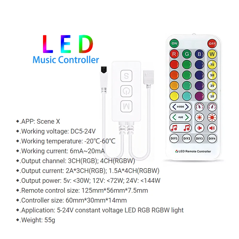 äο RGB RGBW  LED   Ʈѷ,  Ÿ̹ ũ , 38 Ű IR  , LED SP613E SP614E