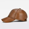 2025 Adjustable Men's Genuine Cowhide Leather Baseball Cap for Fall Winter Outdoor Sports Hat Men Real Cowhide Leather Caps 5