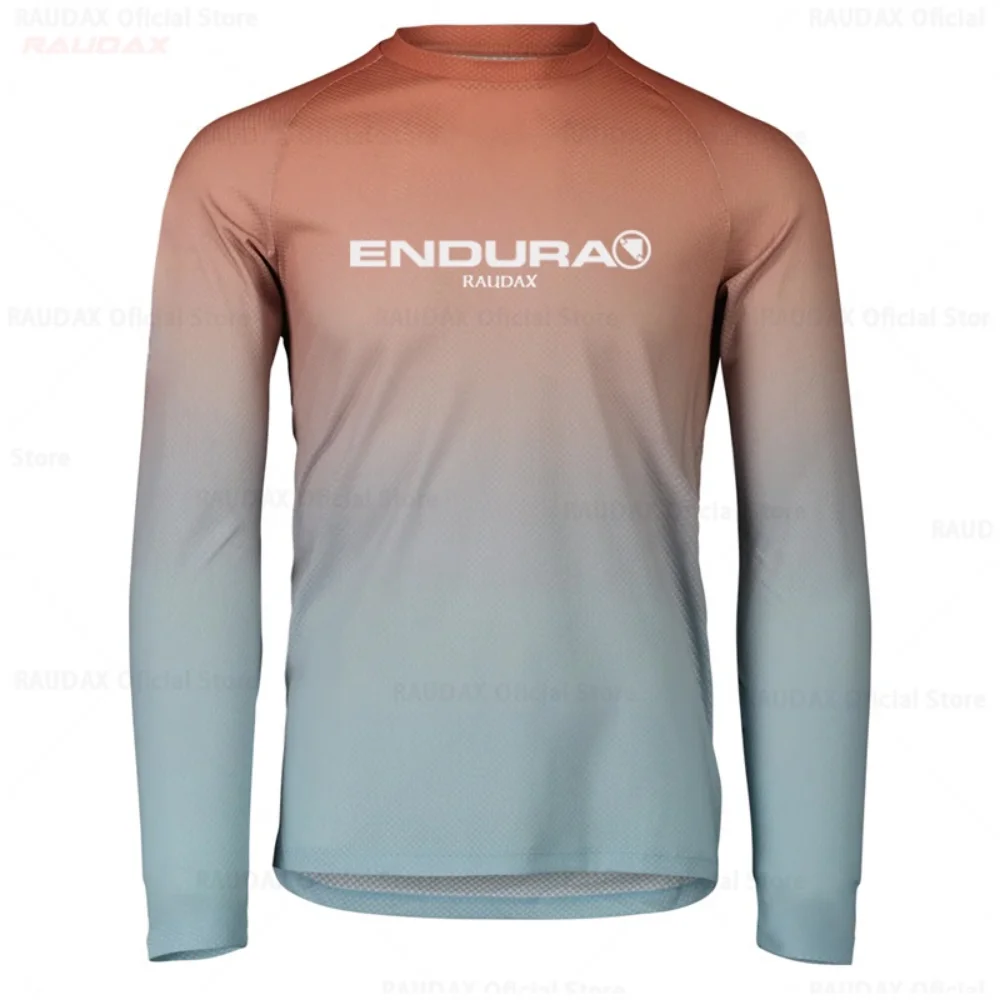 New RAUDAX ENDURA Downhill Jerseys Mountain Bike Enduro Shirts Offroad DH Motorcycle Jersey Breathable Motocross MTB Shirts