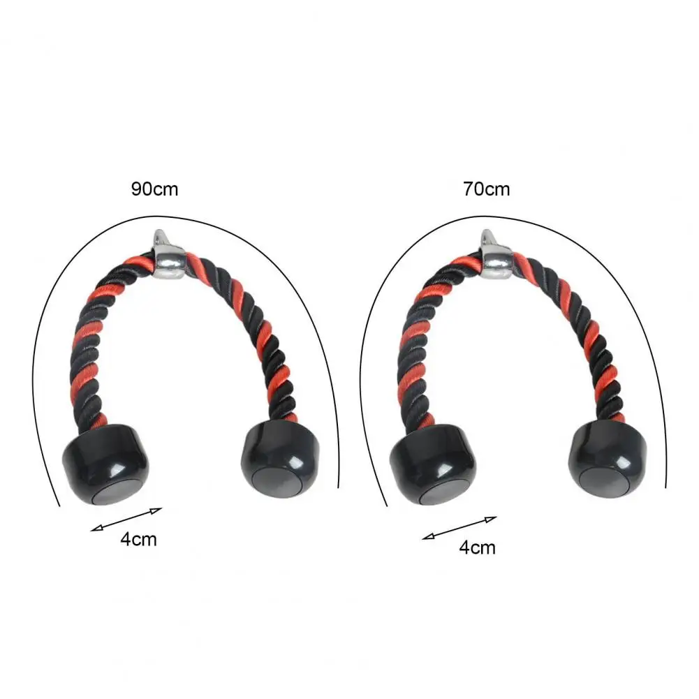 90cm Pull Down Rope Tricep Rope Abdominal Crunches Cable Muscle Training Push Pull Down Cord Pulldown Back Shoulder Exerciser