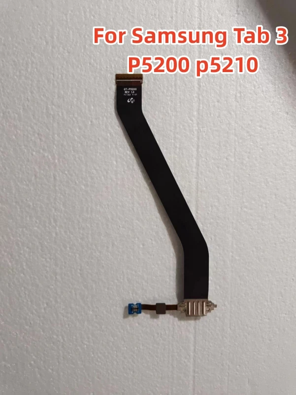 

USB-разъем для зарядного устройства, док-станция с микрофоном, гибкий кабель для Samsung Galaxy Tab 3 10,1, P5200, P5210, фотогалерея, порт для зарядки