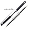 1PCS Nails Brushes Double Head Crystal Handle Design Liner Drawing Manicure Brush Acrylic Painting Pen Gel Nail Polish Equipment 6