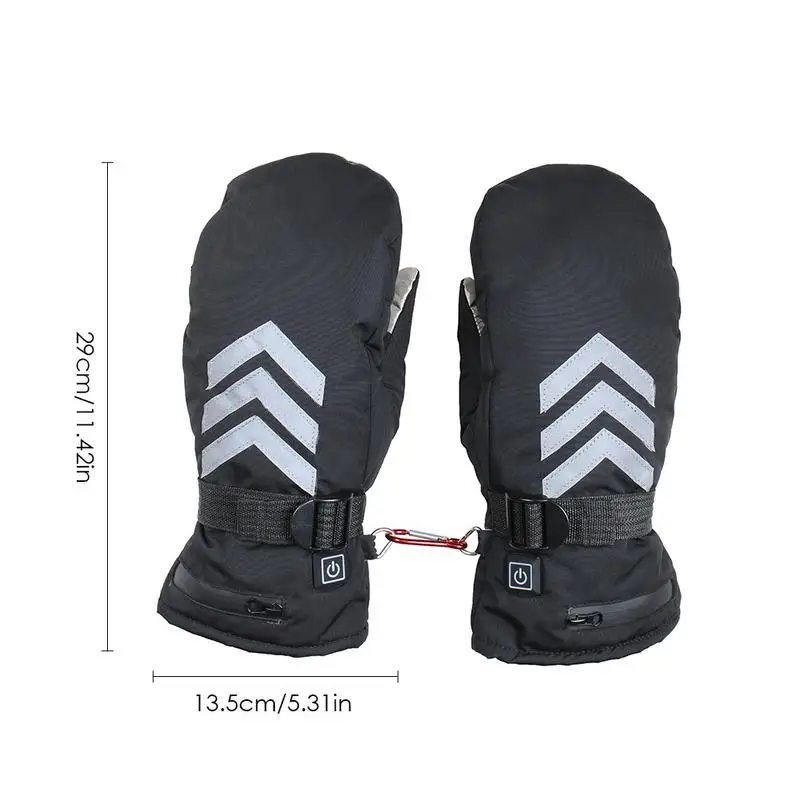 Men Women Electric Heated Gloves Skiing Heated Gloves With Rechargeable Battery Thermal Gloves Hand Warmers With 3 Heat Modes 6