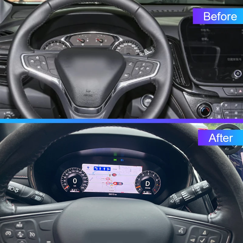 Panel de Instrumentos Digital KD para Chevrolet Equinox 2017-2023, Pantalla LCD Digital de 12.3 Pulgadas con CarPlay, Android Auto y GPS 3
