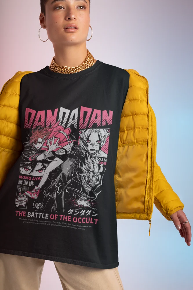 Camiseta Dandadan Okarun Okarun Momo Ayase Anime japonés lindo regalo camisa 2