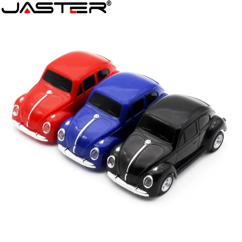 

JASTER Mini Beetle Car Model pendrive 4GB 8GB 16GB 32GB 64GB USB Flash drive memory stick pen drive Gift U disk free shipping