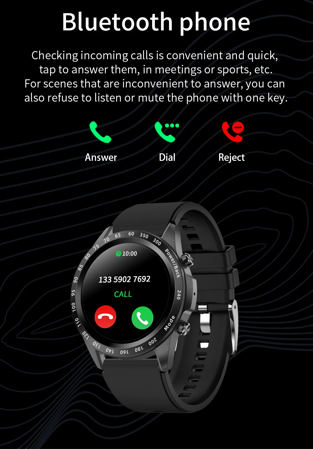 2022 Men Smart Watch Heart Rate Blood Pressure IP67 Waterproof Sports Fitness Luxury Watch Bluetooth Call Smartwatch Music Clock