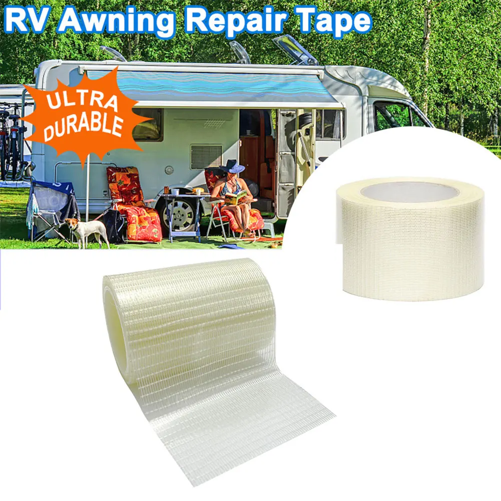 Adhesive Repair Tape Waterproof Camping Tent Repair Tape Boat Covers Repair Tape for RV Awning Tent Boat Covers