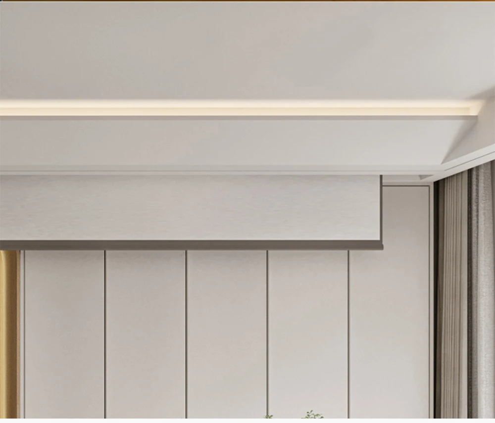 LED-Aluminiumprofil, 50 cm, V-U-Form, silberfarben, flexibler Streifen, Lichtleistenkanal mit Diffusor, milchig schwarz, PC-Abdeckung für Raumdecke – Detail 13