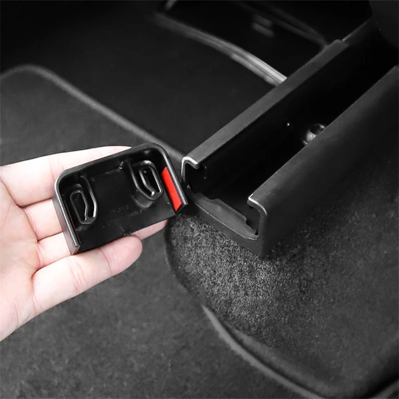 Rear Seat Slide Rail Soft Rubber Plug Protection For Tesla Model 3