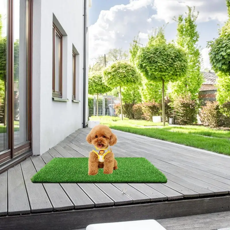 Pet Artificial Grass Rug Turf Artificial Toilet Mat Indoor Potty Trainer Washable Nesting Pads Puppy Pee Pad Lawn Decoration