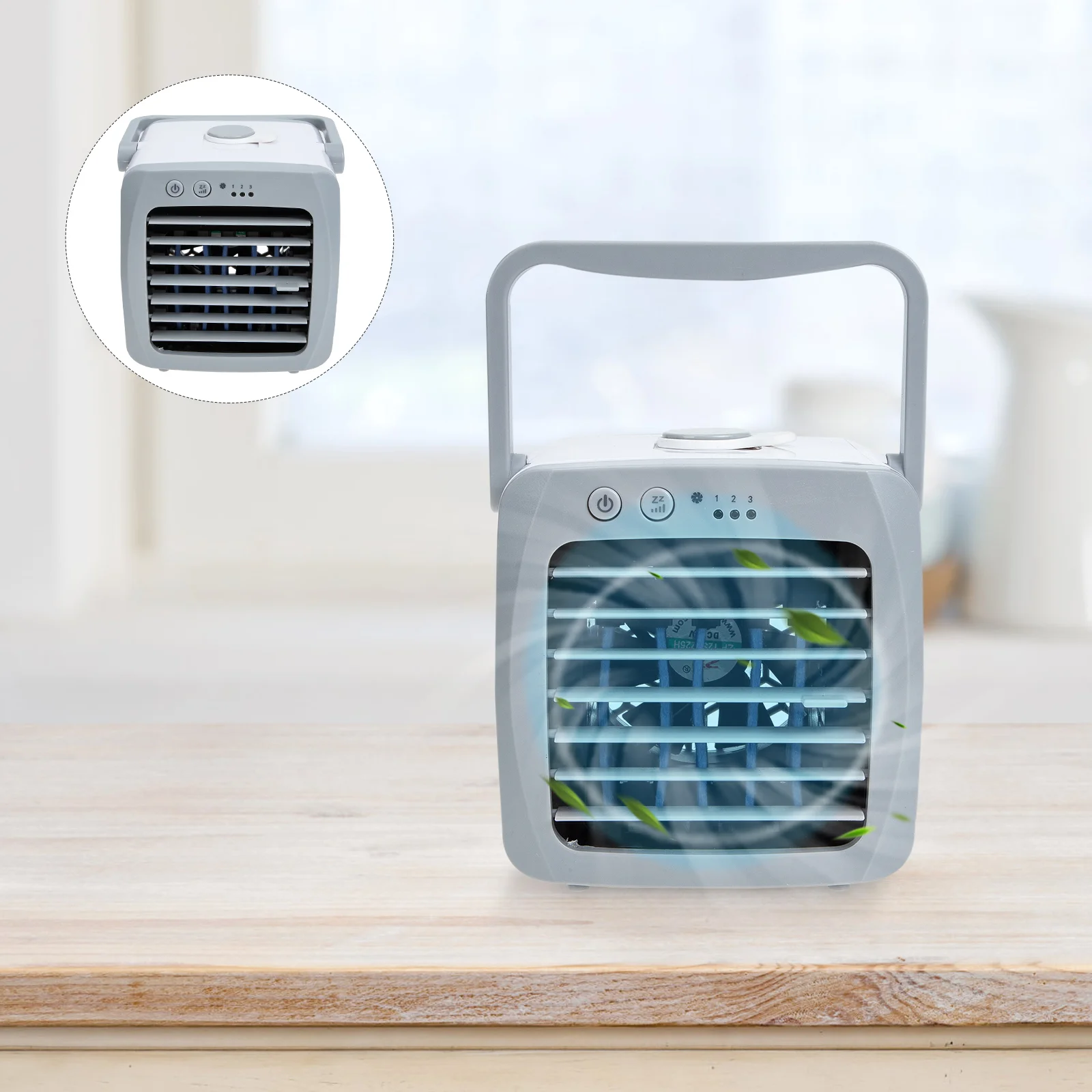 Portable Air Cooler Desktop Office Humidifier Fan Mini USB Cooling Plastic Decoration Small Conditioning Tool