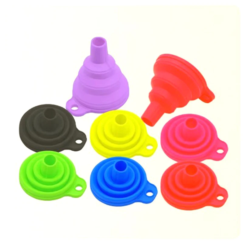 Engine Funnel Car Universal Silicone Liquid Funnel Washer Fluid Change Foldable Portable Auto Engine Oil Petrol Change Funnel