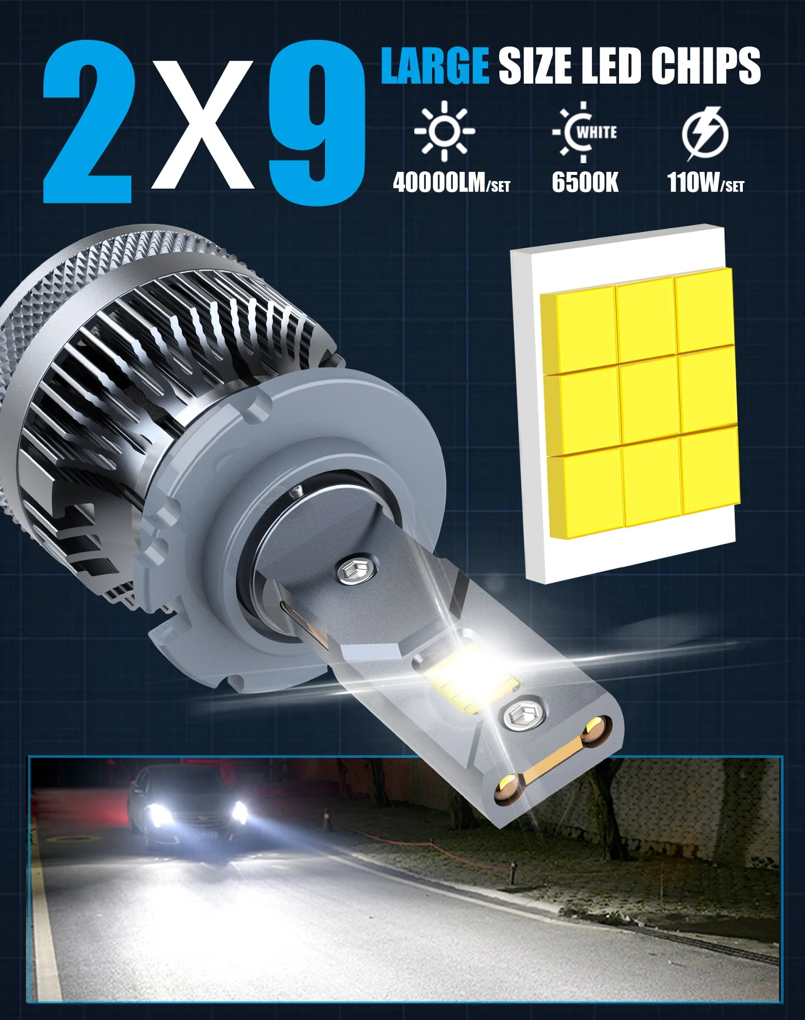 Lampadine LED Fari D2S - 30000lm, 6500K, Bianco, Plug & Play, Confezione Da 2 - Foto 5